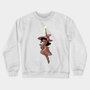 Spell Yeah Cute Witch Pink Outfit Variant (No Text) Crewneck Sweatshirt